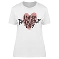 thumbnail image 1 of Friendship Day Heart T-Shirt Women -Image by Shutterstock, Female 3X-Large, 1 of 2