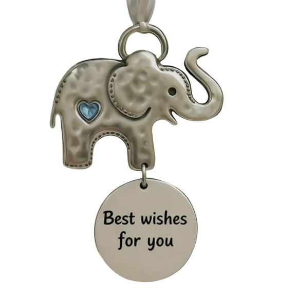 Friendship Elephant Pendant Gift for Women, Elephant Themed Jewelry for Best Friends, Trendy Christmas Ornament, Teens Gift, Elephant Lover Present,A