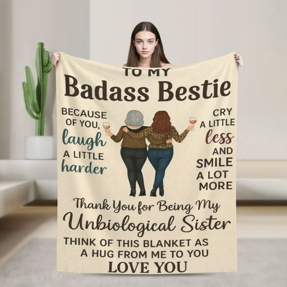 Friendship Gifts Blanket, Birthday Gifts for Best Friend Woman Bestie Gifts for Women 50x40