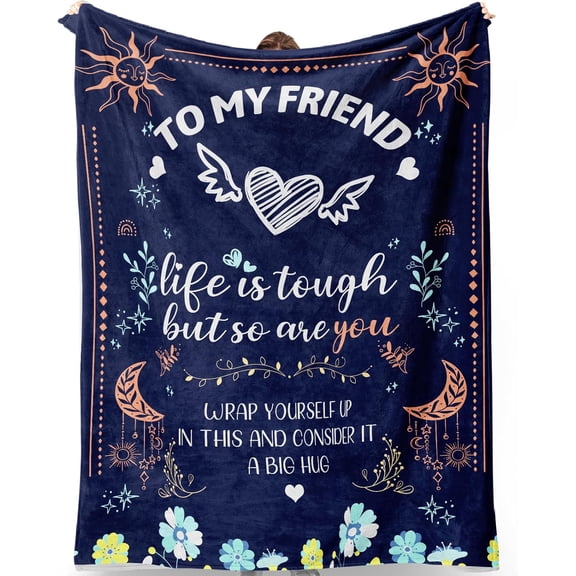 Friendship Gifts for Women, Friends Blanket, Birthday Gifts for Women Friendship, for Women, Unique Friendship Gift for My Best Friend, Bestie, BBF - Best Friend Blankets 50x60