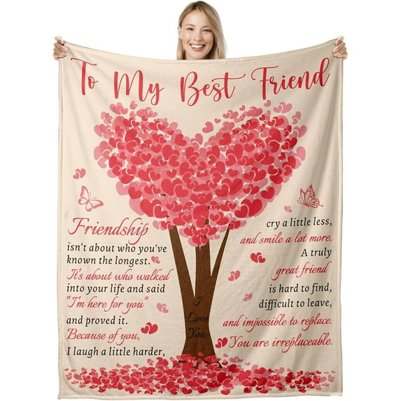 Friendship Gifts for Women Friends, Friend Blankets for Women, Friendship Blankets and Throws, Friend Birthday Gifts for Women, Christmas Blankets for Friends, Throw Blanket for Couch Bed 60x80