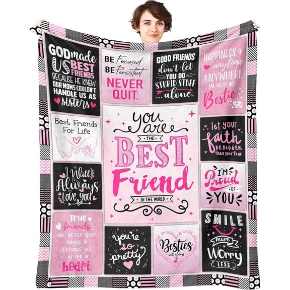 Friendship Gifts for Women Friends, Gifts for Best Friends Women, Bestie Gifts for Women, Birthday Gifts for Women Friendship, Best Friends Birthday Gifts for Women, BFF Gifts Throw Blanket 60"x50"