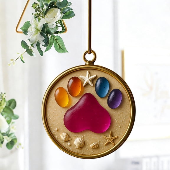 Friendship Hanging Ornaments, Acrylic Colorful Friendship Symbol Decoration Heartfelt Holiday Cozy Gift for Friends Family Colleagues All Festive Occasions Purple