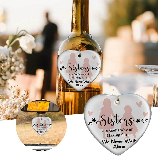 Friendship Heart Sympathy Gift Acrylic Ornament Heartfelt Sister’s Friendship Heart Sympathy Gift Acrylic Ornament Heartfelt Sister’s