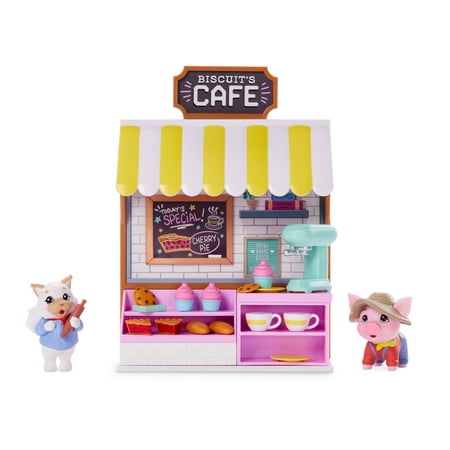 Friendship Heights Playset, Market & Cafe with Millie & Biscuit, Children Ages 4+