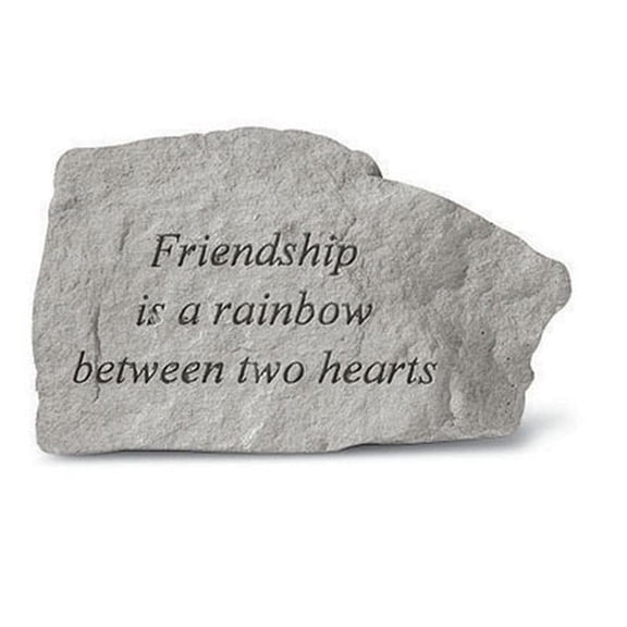 Friendship Is A Rainbow Between... Memorial Garden Stone