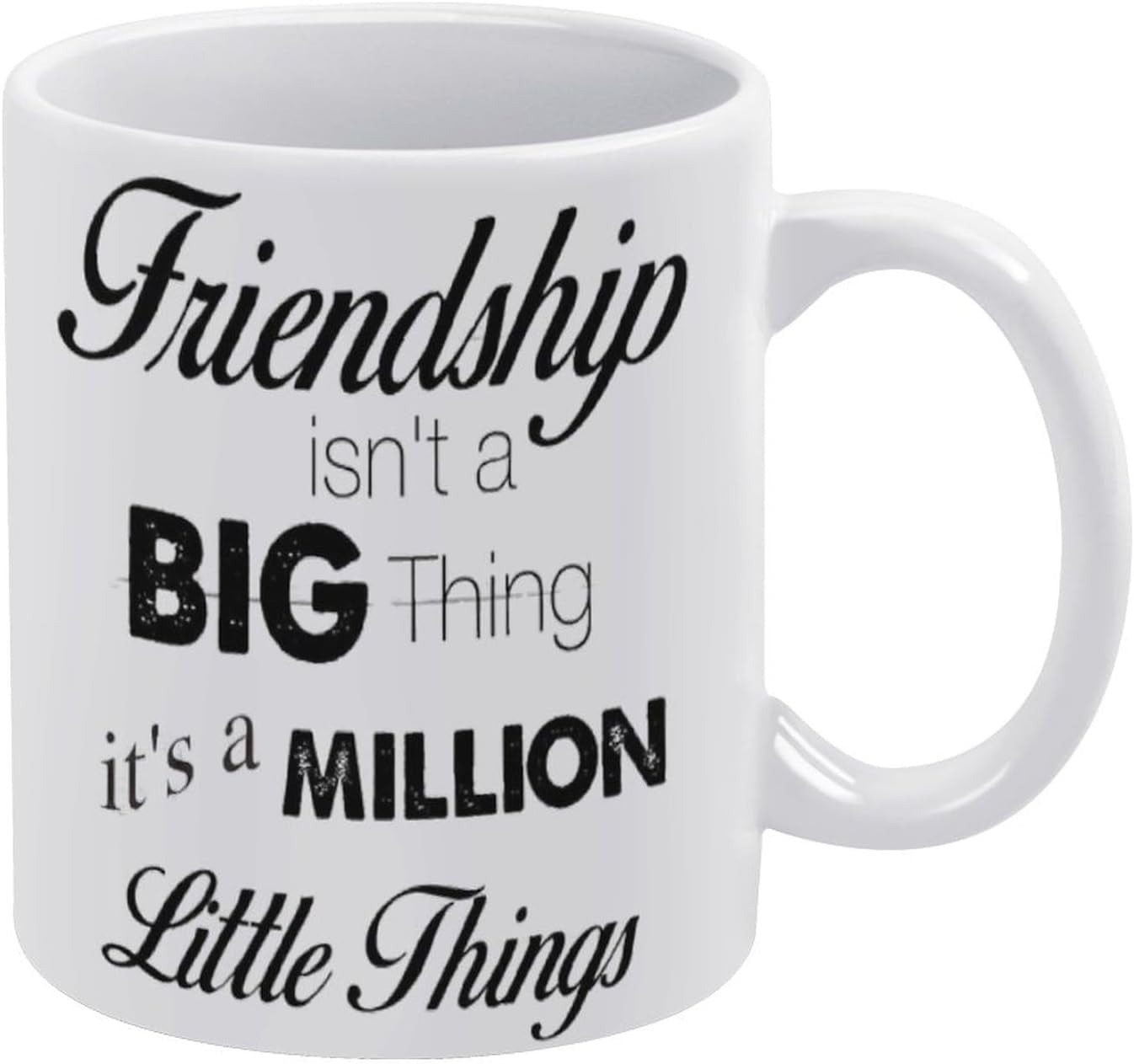 Friendship Isn'T A Big Thing It'S A Million Little Things Ceramic Mug ...