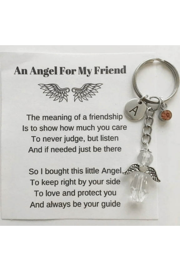 Friendship Keychain Gift Card Key Ring,Inspirational Friendship Keepsake with Meaningful Message Durable Metal Charm Portable Bag Pendant and Appreciation Quote,Birthday Gift for Friends Family Men