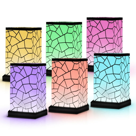 Friendship Lamp Classic Design - Best Friend Lamps Wi-Fi Touch Lamp LED Light for Long-Distance, Connection, Relationship, Friendship, Gift, Over 200 Colors, App Setup - Set Of 6