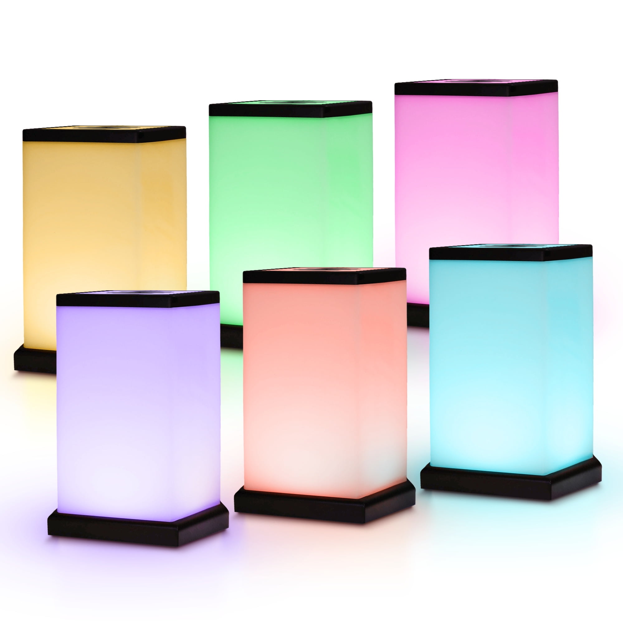 Friendship Lamp Modern Design - Best Friend Lamps Wi-Fi Touch Lamp LED Light for Long-Distance, Connection, Relationship, Friendship, Gift, Over 200 Colors, App Setup - Set Of 6