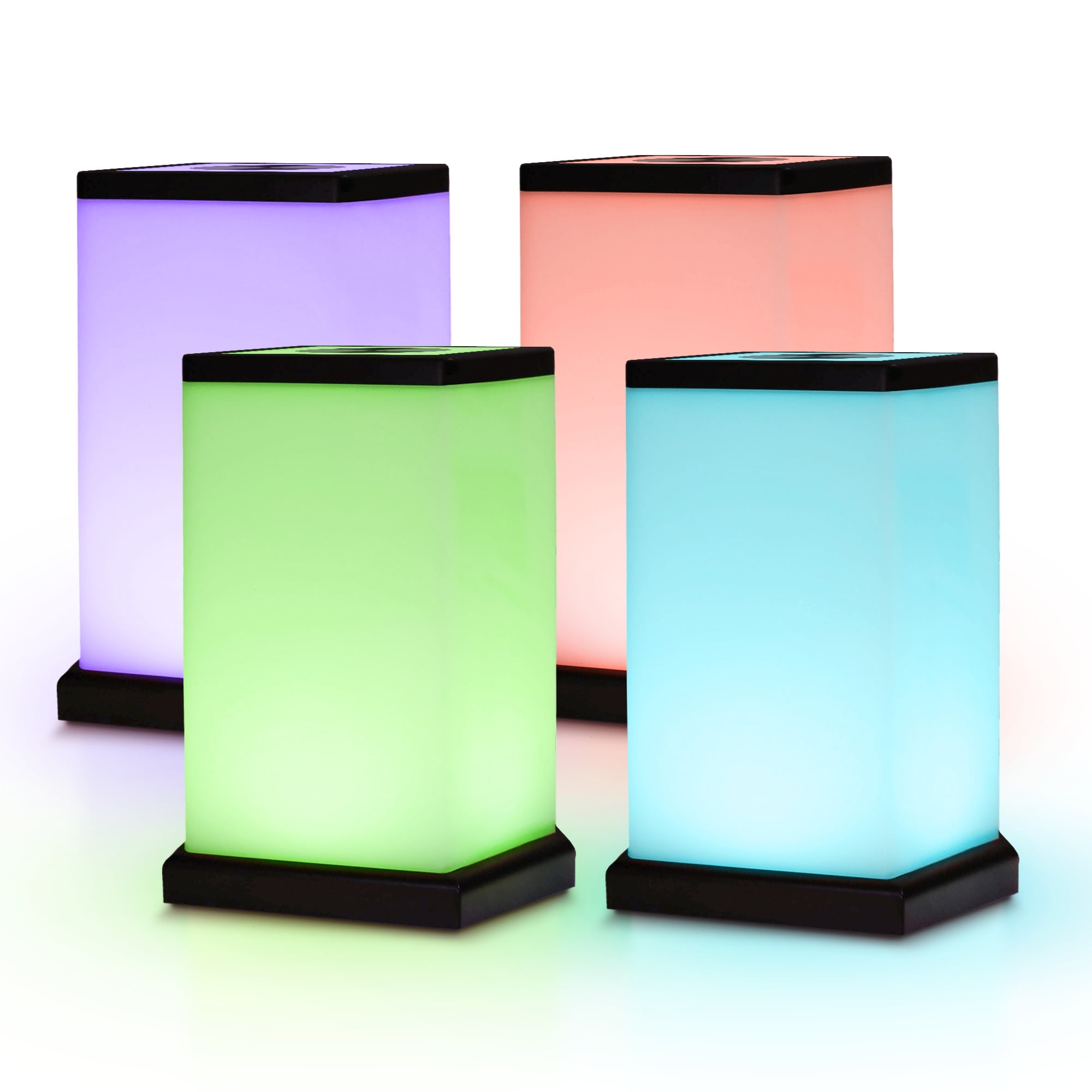 Friendship Lamp Modern Design - Best Friend Lamps Wi-Fi Touch Lamp LED Light for Long-Distance, Connection, Relationship, Friendship, Gift, Over 200 Colors, App Setup - Set Of 4