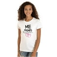 thumbnail image 1 of Friendship Math Besties Love Heart Womens Slim Fit Graphic Tee Brisco Brands L, 1 of 5