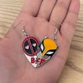 Friendship Necklace, Deadpool & Wolverine Inspired Best Friend Necklace for 2