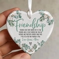 thumbnail image 1 of Friendship Ornament - Personalized Best Friend/Besties Ceramic Decoration, Custom BFF Gift for Her, 1 of 6