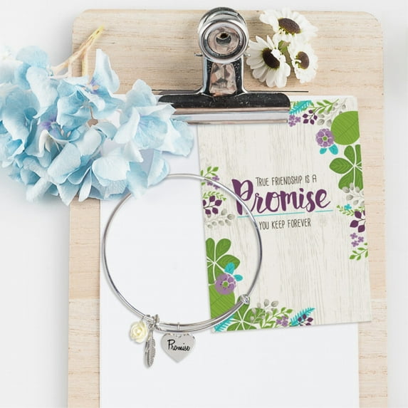 Friendship Promise Bangle Bracelet
