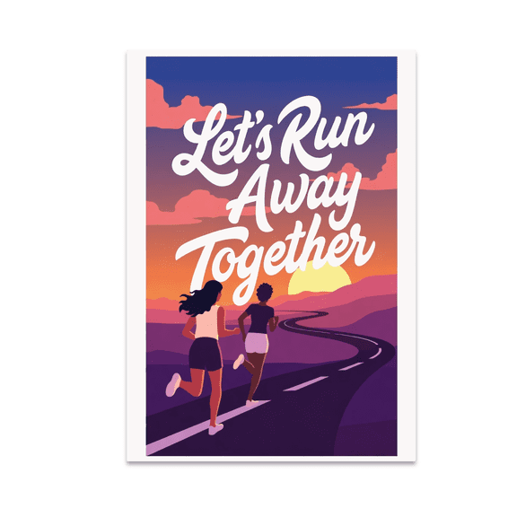 Friendship Running Wall Art - Running Enthusiast - 13x19 Poster Print