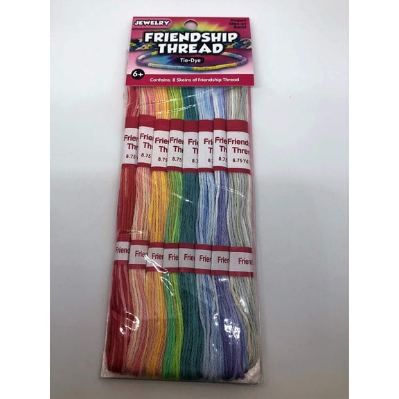 Friendship Thread, Tie-Dye, 8-Skeins