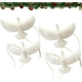 thumbnail image 1 of Friendship Turtle Doves Christmas Ornament,Xmas Tree Hanging Decor,Home Decoration For Family,Friends (4PCS,White), 1 of 9