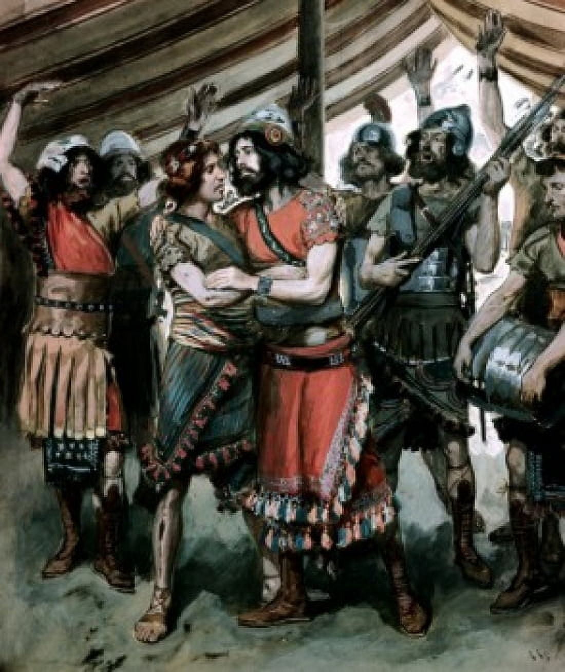 Friendship of Jonathan & David James Tissot (1836-1902 French) Jewish Museum New York Canvas Art - James Tissot (18 x 24)