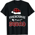 thumbnail image 1 of Friendsmas Squad Funny Xmas Light Family Matching Unisex T-Shirt , up to Size 5XL, 1 of 2