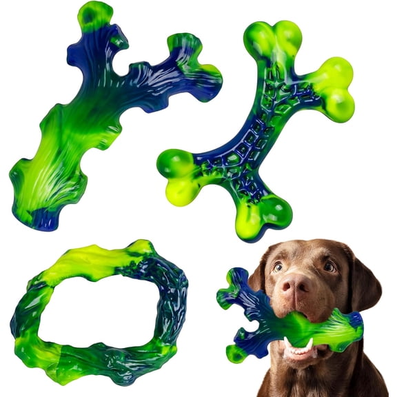 Frienhund Tough Dog Toys for Aggressive Chewers 3 Pack, Indestructible Dog Toys for Large Dogs, Dog Chew Toys, Aggressive Chew Toys to Keep Them Busy, Dog Toy for 30-75lbs Medium/Large Breeds