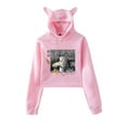 thumbnail image 1 of Frieren Anime Cat Ear Hoodie Women Long Sleeve Pullover Casual Harajuku Crop Tops, 1 of 2