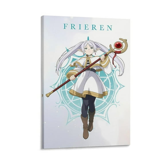 Frieren Art Comic Poster Wall Art Picture Painting Poster Canvas Print Posters Artworks Bedroom Living Room Decor 16x24inch(40x60cm)