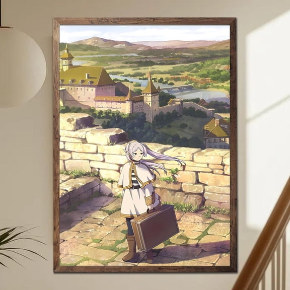 Frieren Beyond Journey End Poster, Sousou no Frieren Anime Poster, Elf Mage Wall Art, Manga Frieren Print, Aesthetic Anime Poster Unframed Size 24''x36'' GooGate