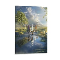 Frieren Beyond Journey's End Anime Poster Room Aesthetic Poster Print Art Wall Painting Canvas Posters Gifts Modern Bedroom Decor 24x36inch(60x90cm)