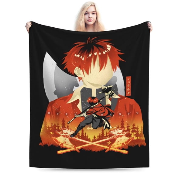 Frieren Beyond Journey’s End Blanket Gifts for Adults Soft Warm Lightweight Cozy Flannel Throw Blankets for Bed Sofa Couch Living Room Décor 80"x60"