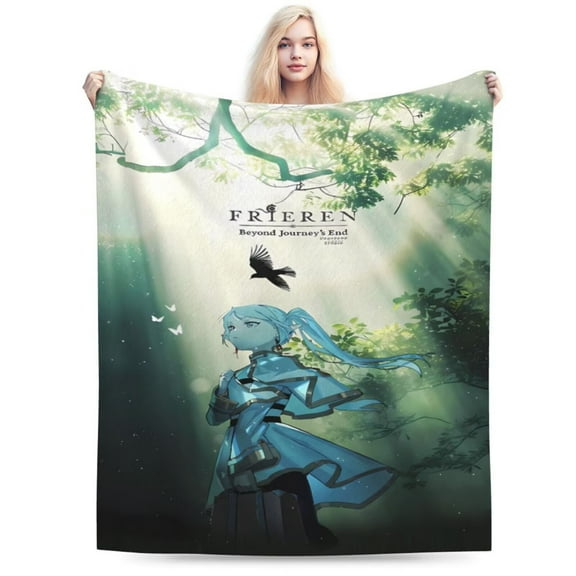 Frieren Beyond Journey’s End Throw Blanket Gifts for Adults Women Kids Home Bedroom Living Room Decor funny Light Throw Blankets 60"x50"