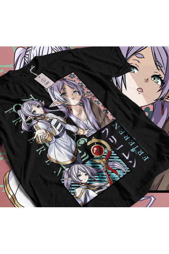 Frieren T-Shirt Beyond Journey's End Fern Stark Anime Gifts Shirt Gift