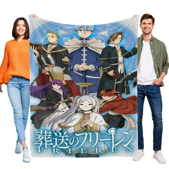 Frieren:beyond journey end blanket this soft durable flannel blanket Ideal for home or outdoors.it offers cozy warmth and easy maintenance with star appeal 39 x 59-inch(100×150cm)