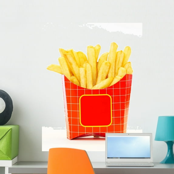 Fries Box Wall Mural by Wallmonkeys Peel and Stick Graphic (24 in H x 21 in W) WM83258