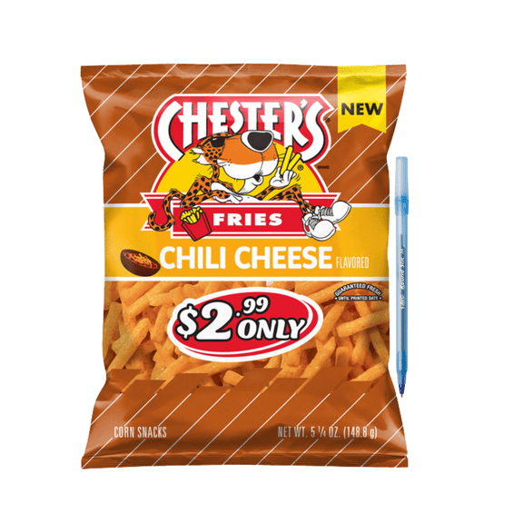 Fries Corn Snacks Chili Cheese Flavored 5.25 oz