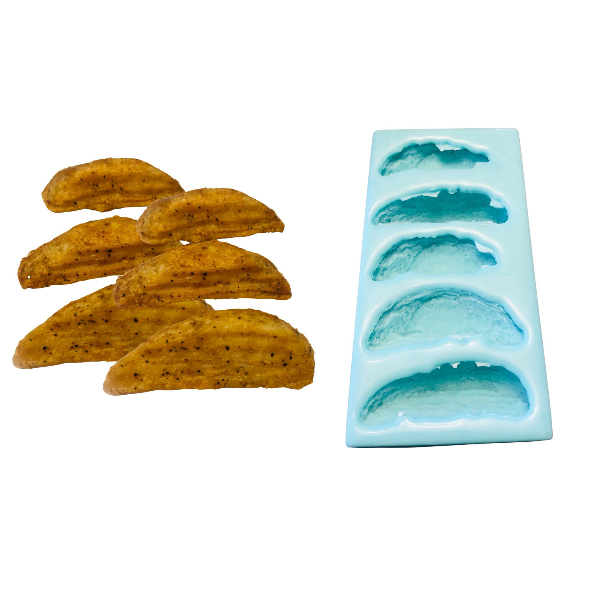 Fries Potato Wedges Silicone Mold| Food Shape Silicone Mold| Soap Mold| Candle Mold | Mold for Wax| Mold for Resin| Not Food Grade