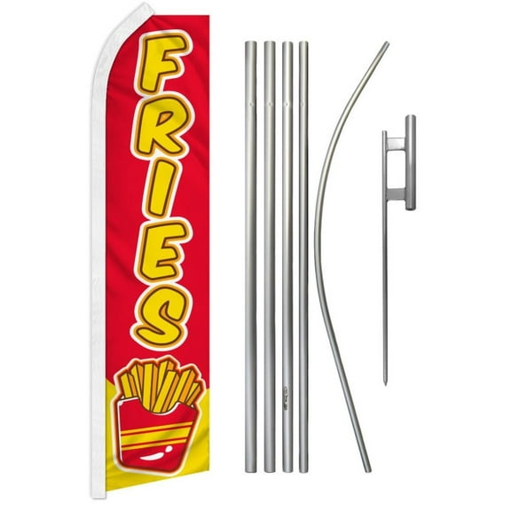 Fries Super Flag & Pole Kit