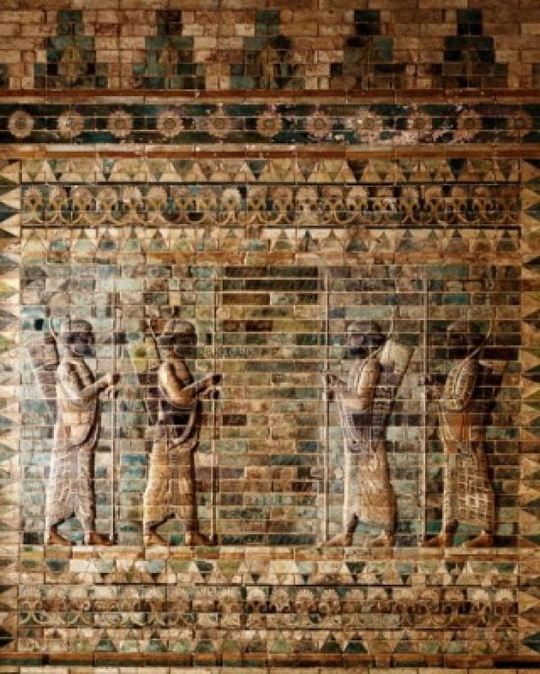 Frieze of Archers Mesopotamian Art Musee Du Louvre Paris Canvas Art - (24 x 36)