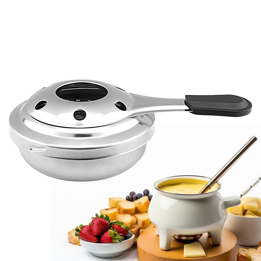 Frifer Alcohol Stove Camping Portable Stainless Steel Camp Grill Alcohol Pot Stove Safe Kitchen Equipment Lightweight Camping Accessories with Anti-scalding Handle for Indoor Outoor portable