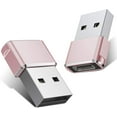 thumbnail image 1 of Frifoshs USB to USB C Adapter 2 Pack,Type C Female to A Male Charger Converter for Apple Watch Ultra iWatch 7 8 SE,iPhone 14 13 12 11 Plus Pro Max,AirPods,iPad Air 4 5 Mini 6,Samsung Galaxy S21 S22, 1 of 6