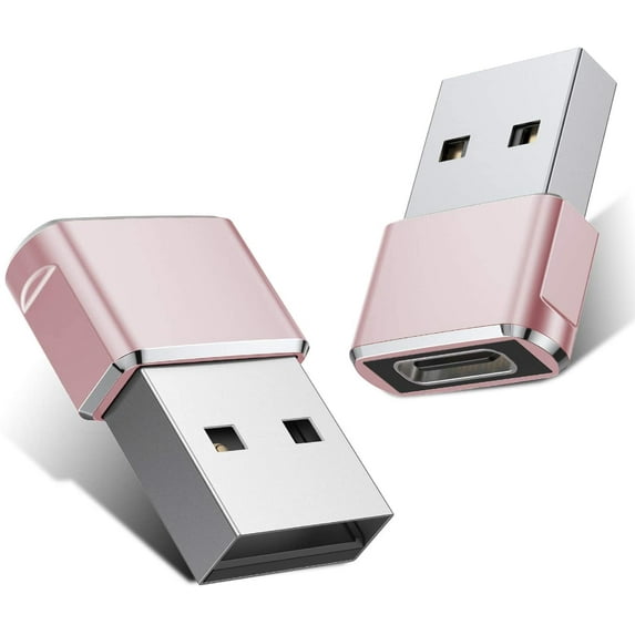 Frifoshs USB to USB C Adapter 2 Pack,Type C Female to A Male Charger Converter for Apple Watch Ultra iWatch 7 8 SE,iPhone 14 13 12 11 Plus Pro Max,AirPods,iPad Air 4 5 Mini 6,Samsung Galaxy S21 S22