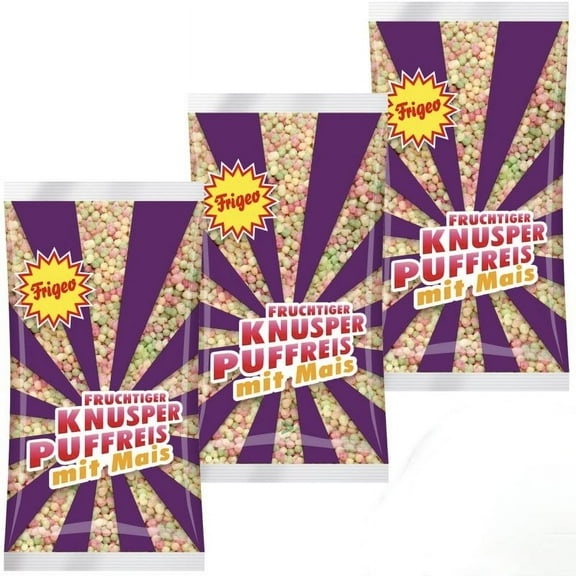 Frigeo crispy puffed rice candy  - 3 pack -