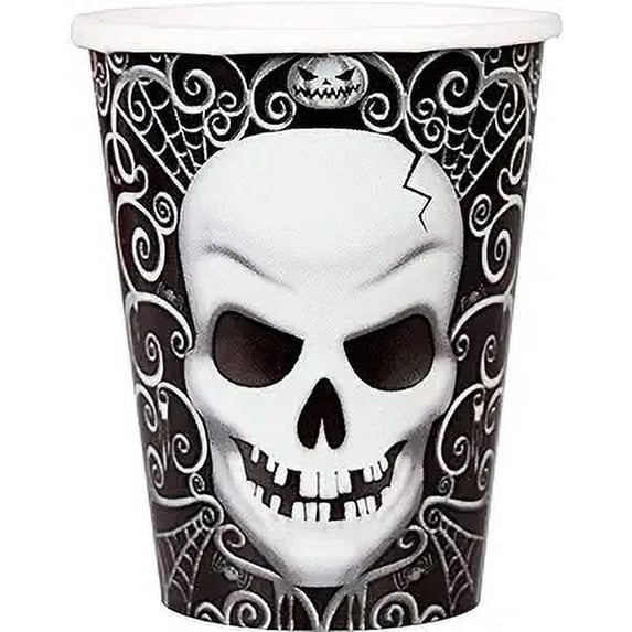 Fright Night 9 oz Cups (18 Count) - Halloween Party Supplies