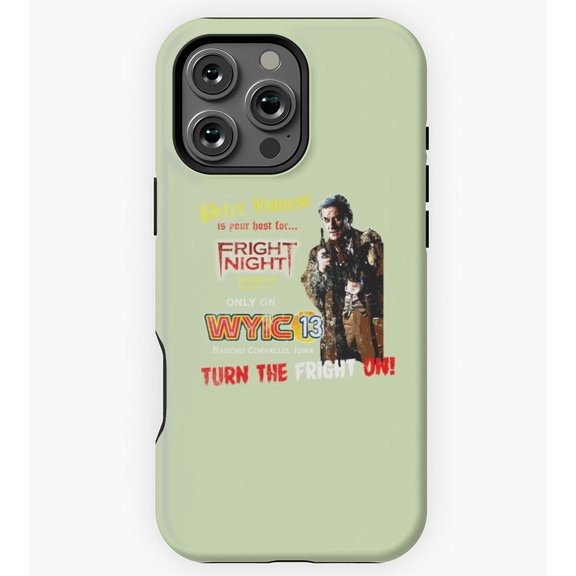 Fright Night Distressed Ad Art GA2705 Phone Case for iPhone 11 to 17 Pro Max