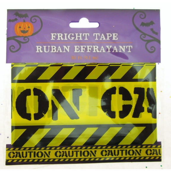Fright Tape Caution Halloween Decoration 30 Feet