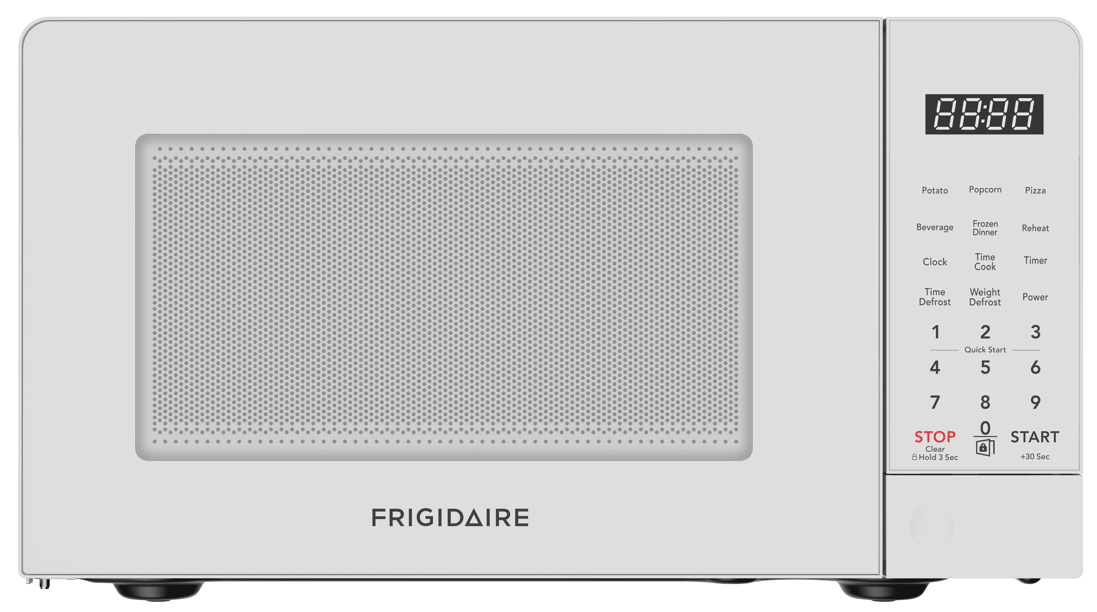Frigidaire 0.7 Cu. Ft. Countertop Microwave Oven, 700 Watt Microwave with 10 Power Levels, White EMW733