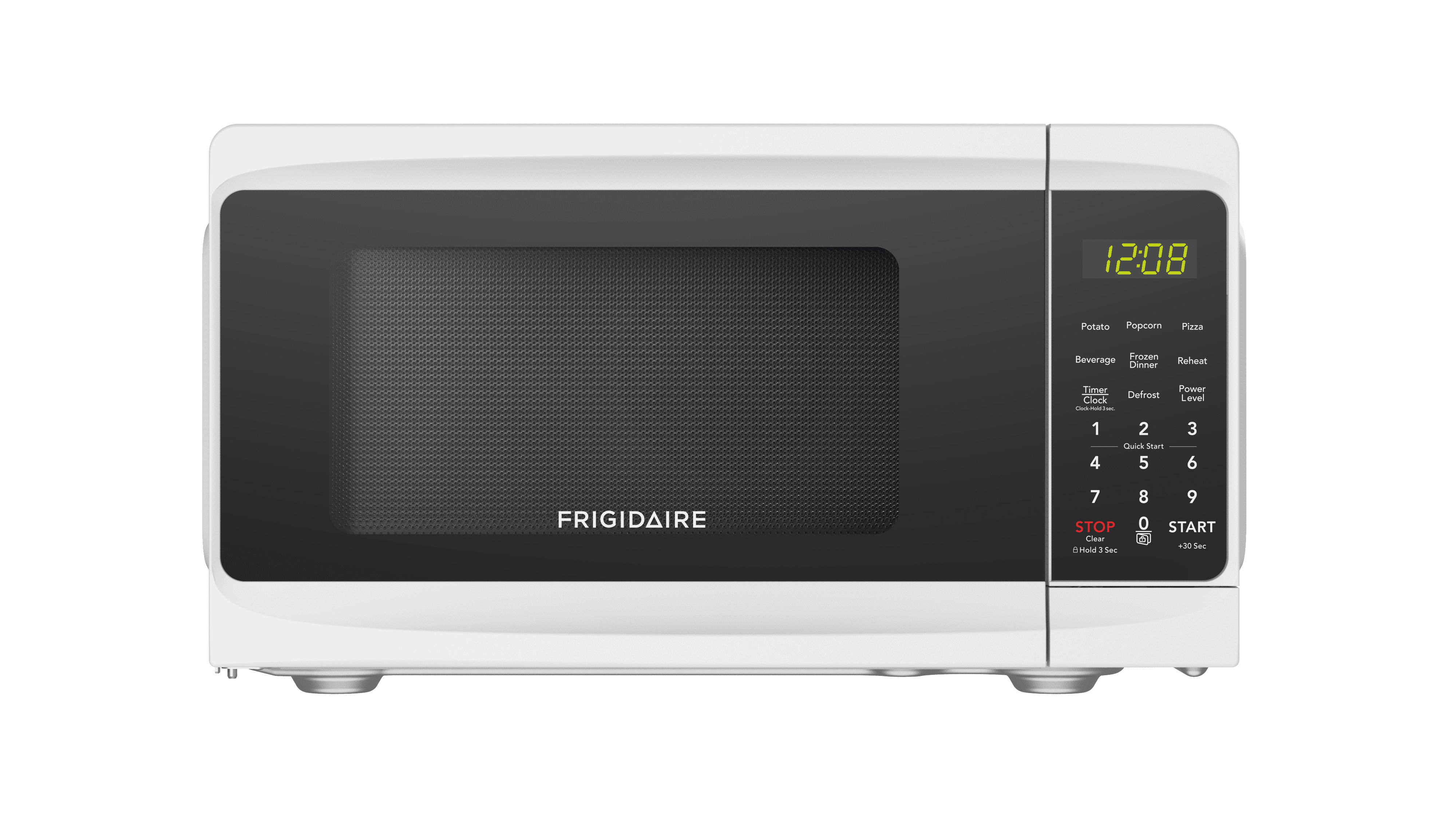 Frigidaire 0.7 Cu. Ft. Countertop Microwave Oven, 700 Watt Microwave with 10 Power Levels, White EMW733
