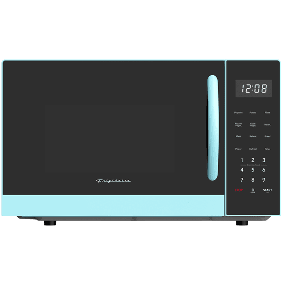 Frigidaire 0.9 Cu. ft. Countertop Microwave Oven, 900 Watt Microwave with 10 Power Levels, Blue