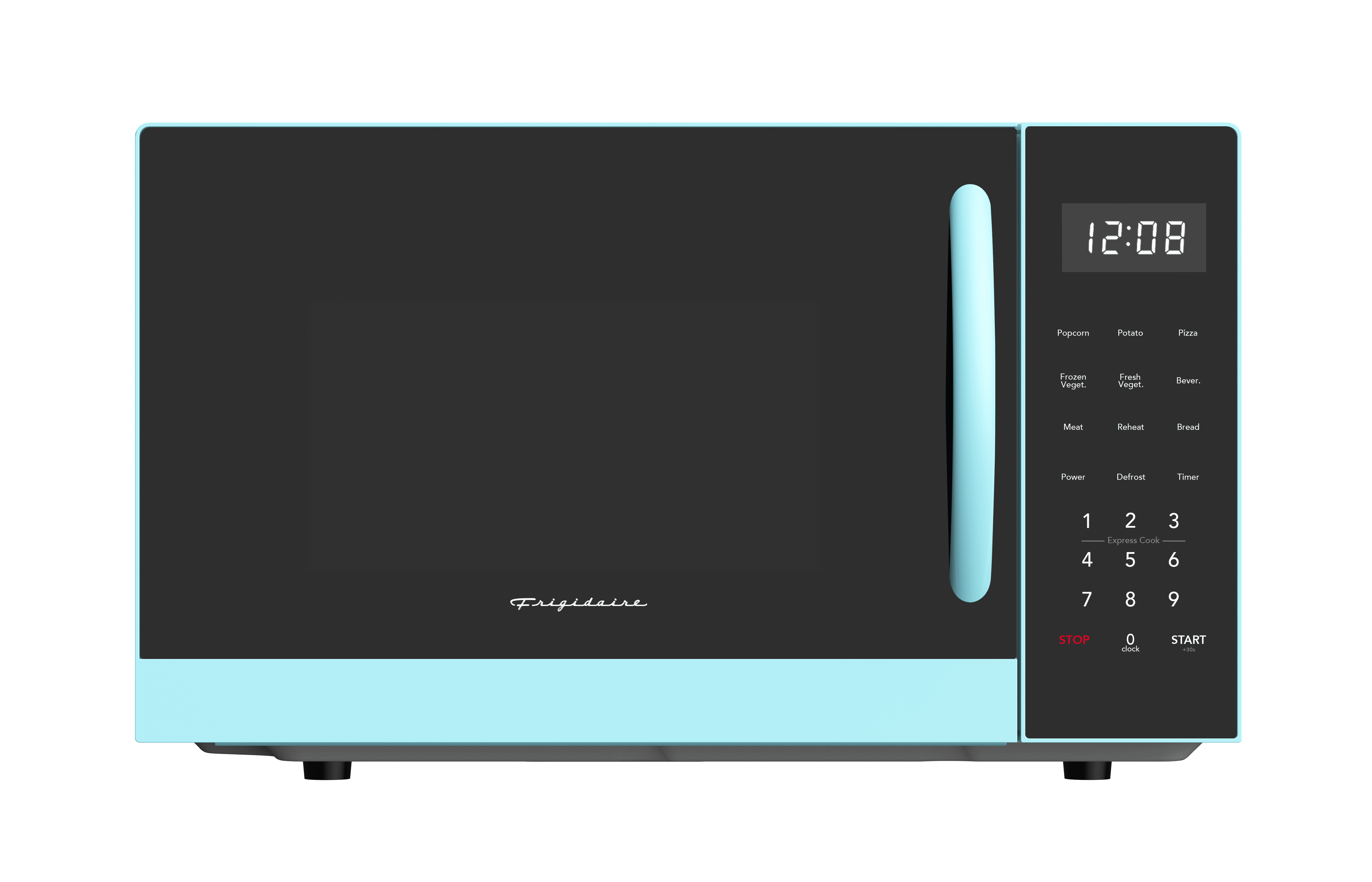 Frigidaire 0.9 Cu. ft. Countertop Microwave Oven, 900 Watt Microwave with 10 Power Levels, Blue