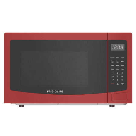 Frigidaire 1.1 Cu. ft. Countertop Microwave, 1000 Watt Microwave with 10 Power Levels, Red